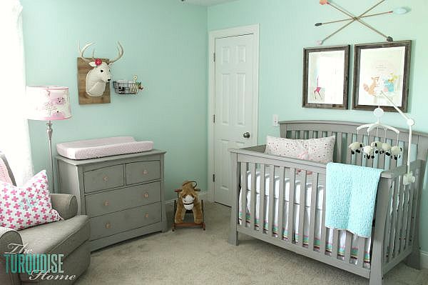 woodland theme baby room