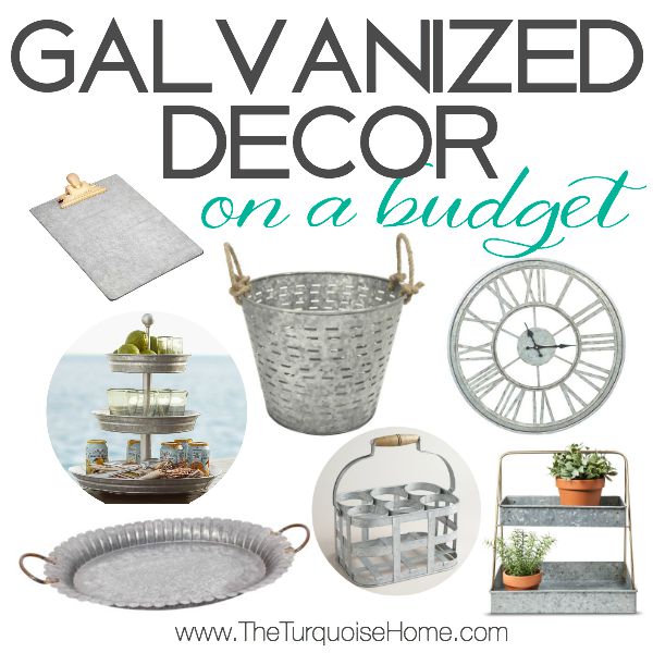 Style Trend: Galvanized Decor on a Budget | TheTurquoiseHome.com