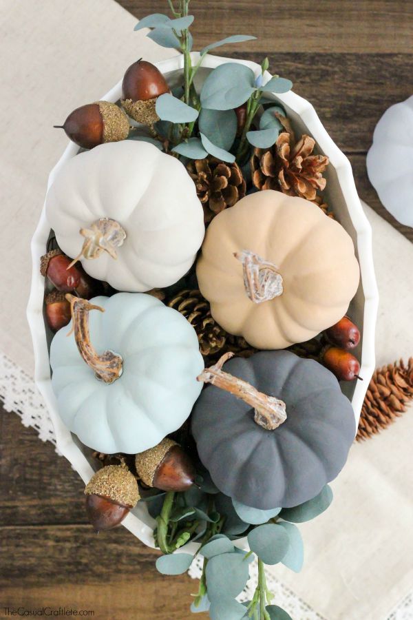 Vintage Chalky Paint Pumpkins