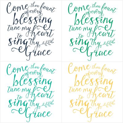 The hymn "Come Thou Fount" reminds us where our blessings come from. Such a season to be grateful and thankful for all we have! | Free Printable Available at TheTurquoiseHome.com