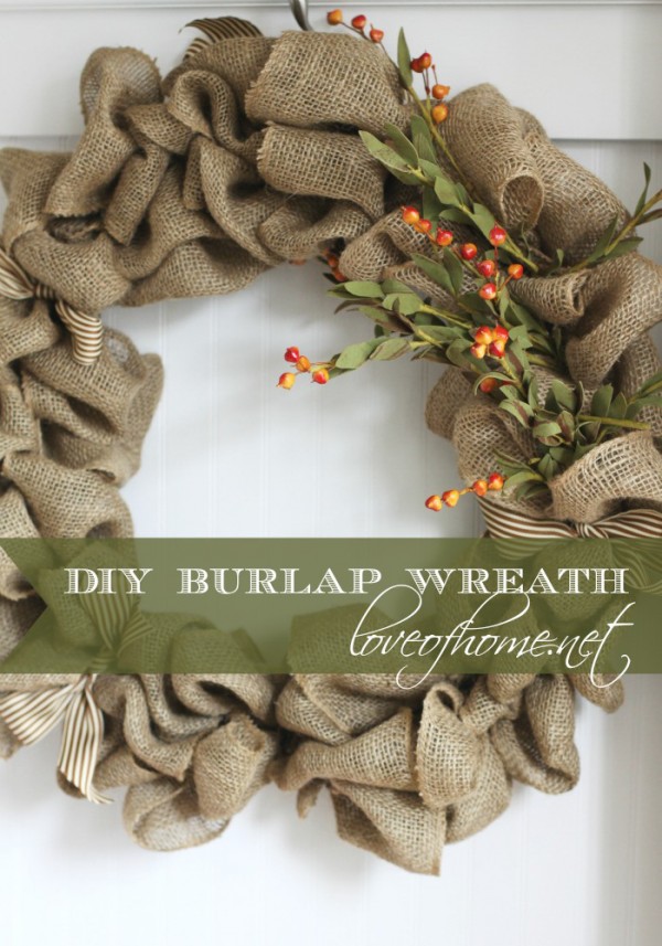 How to Make a Burlap Wreath