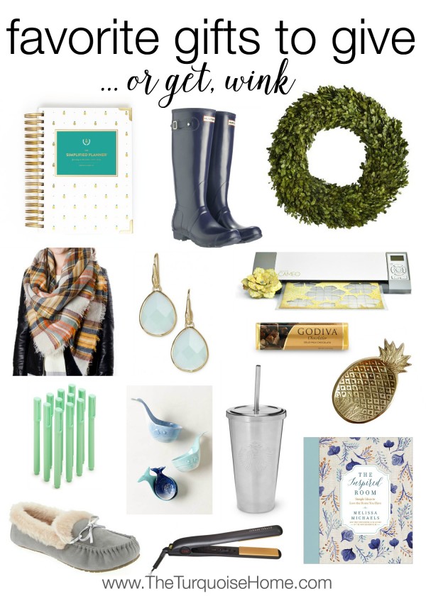 Looking for a gift for your sister or your best friend? Look no further. These would all be welcome presents under the tree! | Favorite Gifts to Give (and Get!) at TheTurquoiseHome.com