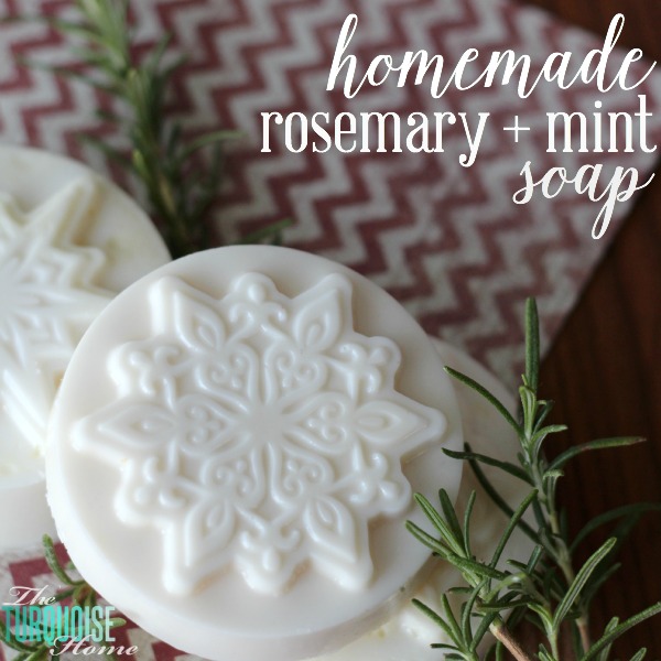 Homemade Rosemary and Mint Soap | 25 DIY Christmas Gift Ideas