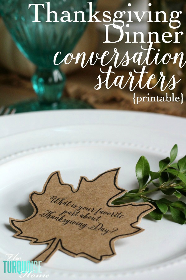 What a fabulous way to create meaningful conversations around the Thanksgiving table! We'll be starting this tradition this year!!