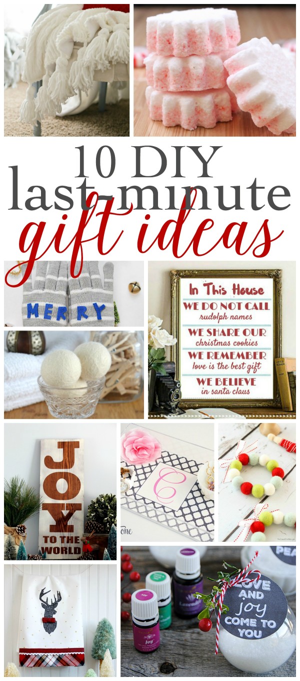 10 DIY Last-Minute Gift Ideas | Roundup at Work It Wednesday