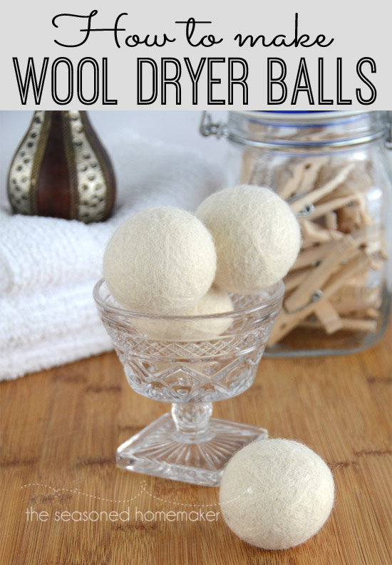 Wool Dryer Balls from The Seasoned Homemaker