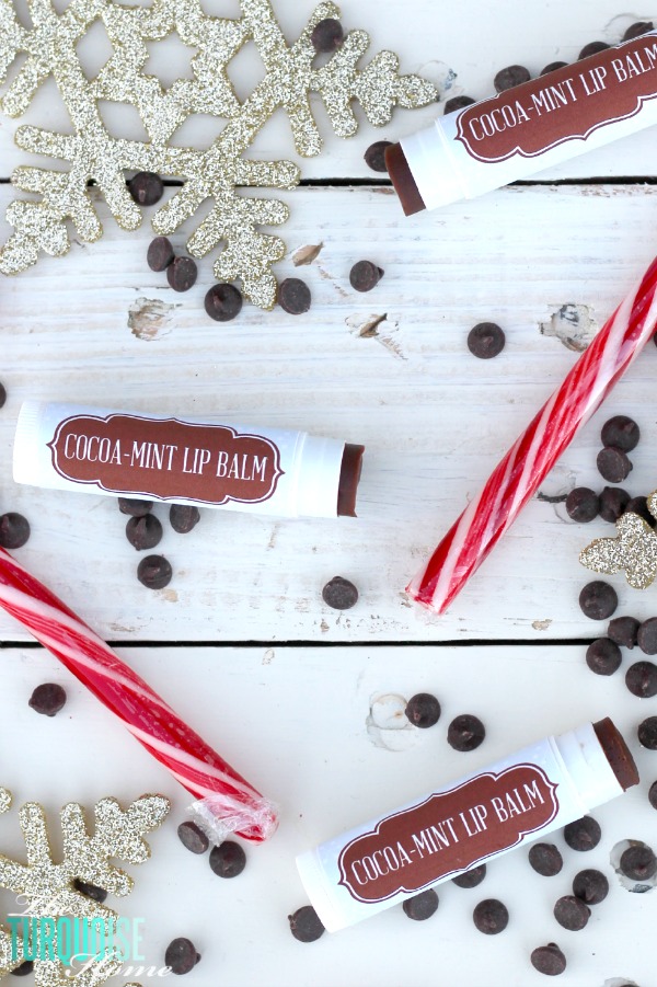 DIY Luxurious Cocoa-Mint Lip Balm + Free Printable Labels