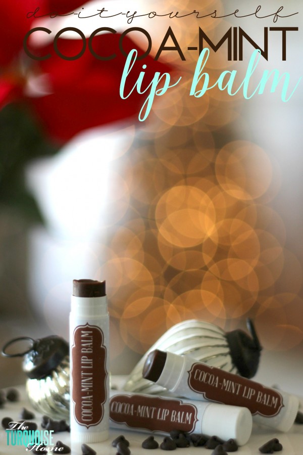 Your lips with LOVE you! Luxurious Cocoa-Mint Lip Balm | Recipe at TheTurquoiseHome.com