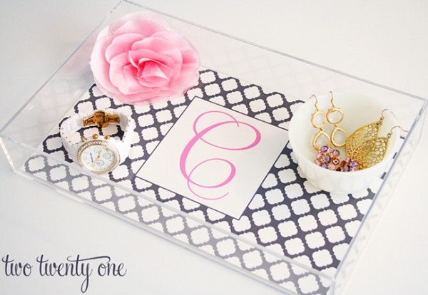 DIY Lucite Tray from Two Twenty One