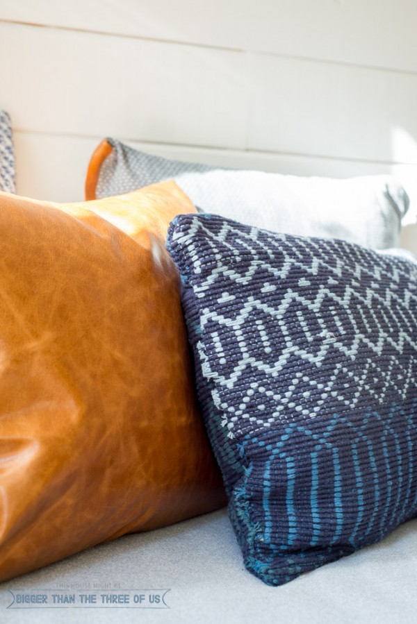 Make a Textural Pillow out of an Accent Rug