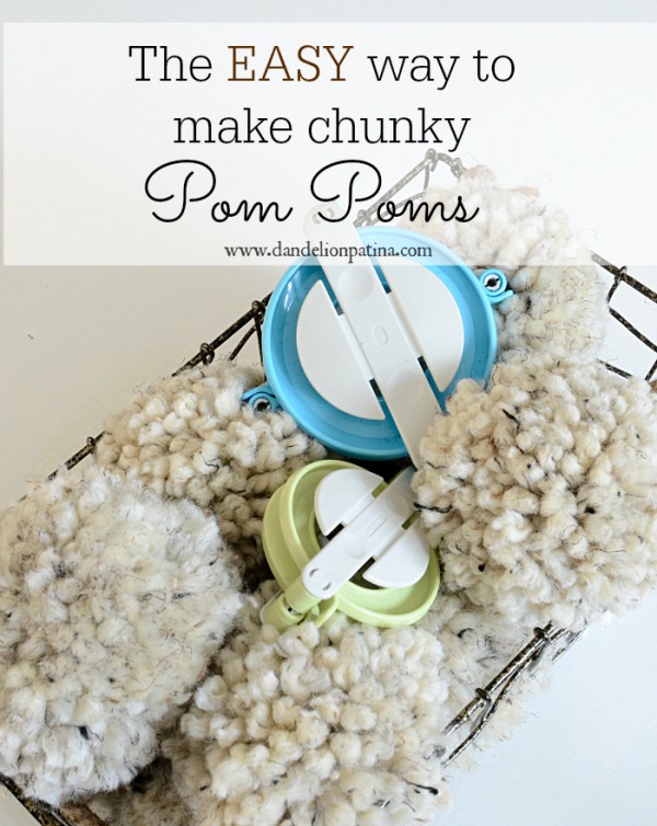 The Easy Way to Make Chunky Pom Poms