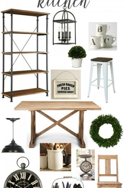 Get the look! An Industrial Farmhouse Kitchen | details at TheTurquoiseHome.com