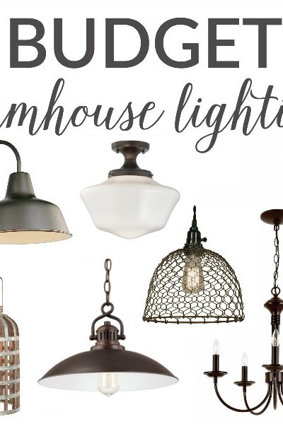 WOW!! These Budget Farmhouse Lighting finds are all under $150!!