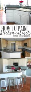 Do your out-dated cabinets need a lift? This in-depth tutorial will walk you through how to transform your old, tired kitchen into a fresh and amazing space on a budget! | TheTurquoiseHome.com