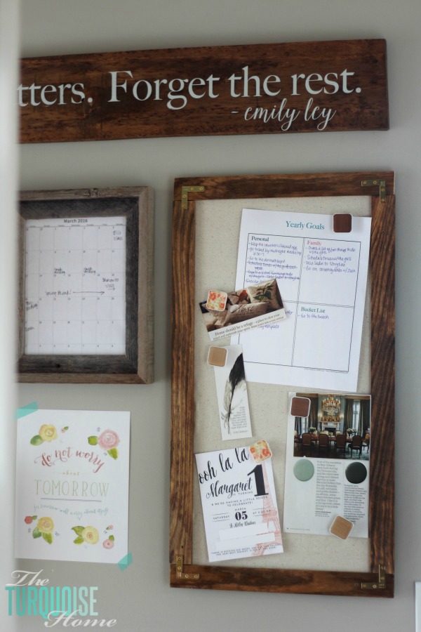 Don't let paper overrun your life!! How to Tame the Paper Clutter: Industrial Farmhouse DIY Magnetic Message Board | TheTurquoiseHome.com