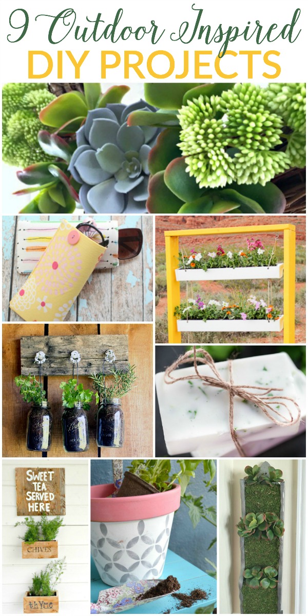 9 Outdoor Inspired DIY Projects | Featured at Work it Wednesday