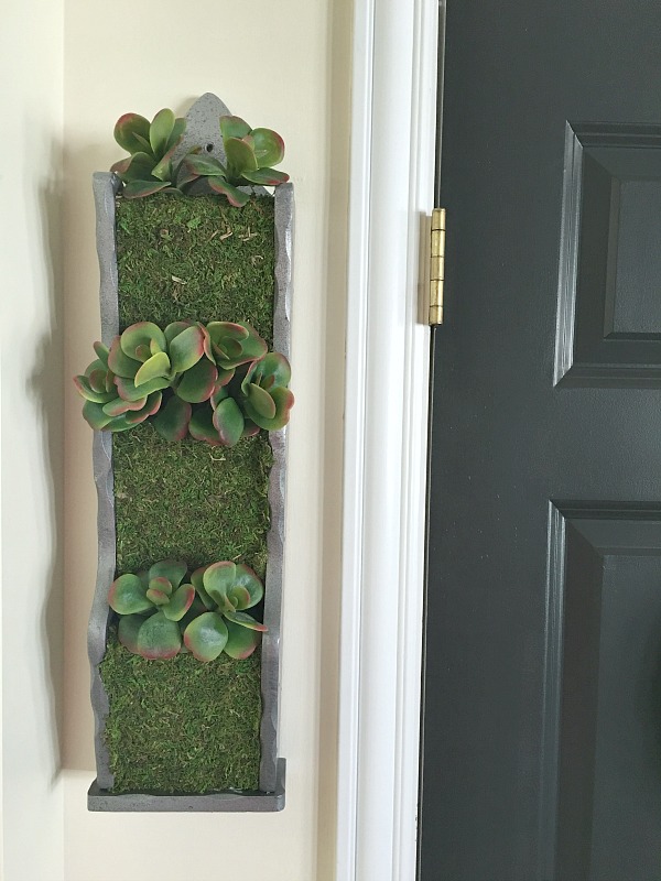 Faux Succulent Wall Planter