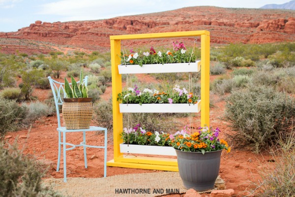 DIY Flower Planter made from Gutters