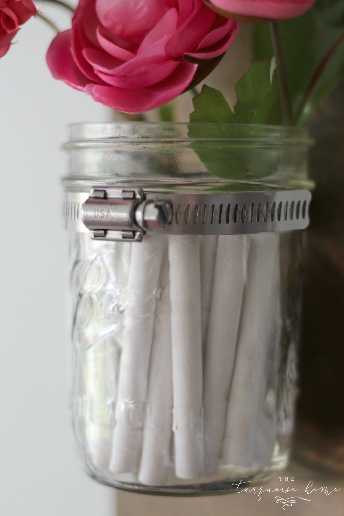 Wow! This is so cute and so easy!! DIY Chalk and Eraser Holder for a Chalkboard | DIY Tutorial | TheTurquoiseHome.com