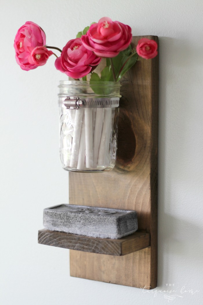 Wow! This is so cute and so easy!! DIY Chalk and Eraser Holder for a Chalkboard | DIY Tutorial | TheTurquoiseHome.com