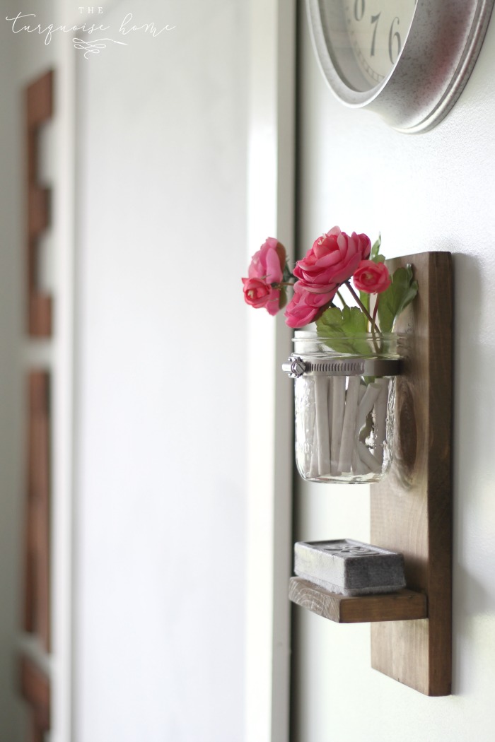 Wow! This is so cute and so easy!! DIY Chalk and Eraser Holder for a Chalkboard | DIY Tutorial | TheTurquoiseHome.com