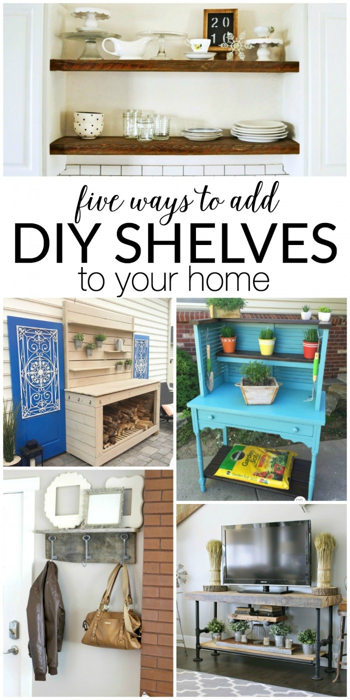 5 Ways to Add DIY Shelves to Your Home 