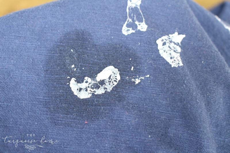 What?!? So easy and simple! How to Remove Sticker Residue from Clothing | TheTurquoiseHome.com