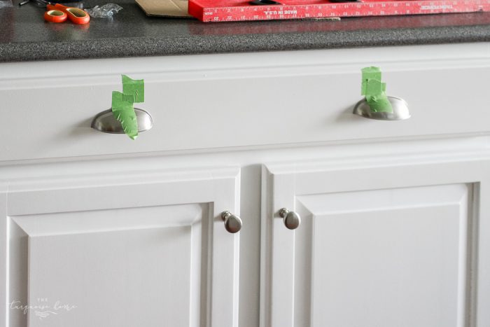 install new cabinet pulls (the easy way!)