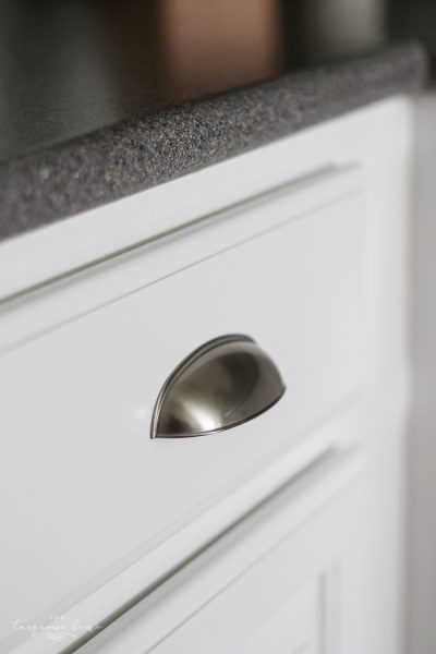 Installing cabinet hardware can be intimidating! This simple trick makes installing new cabinets pulls so easy!