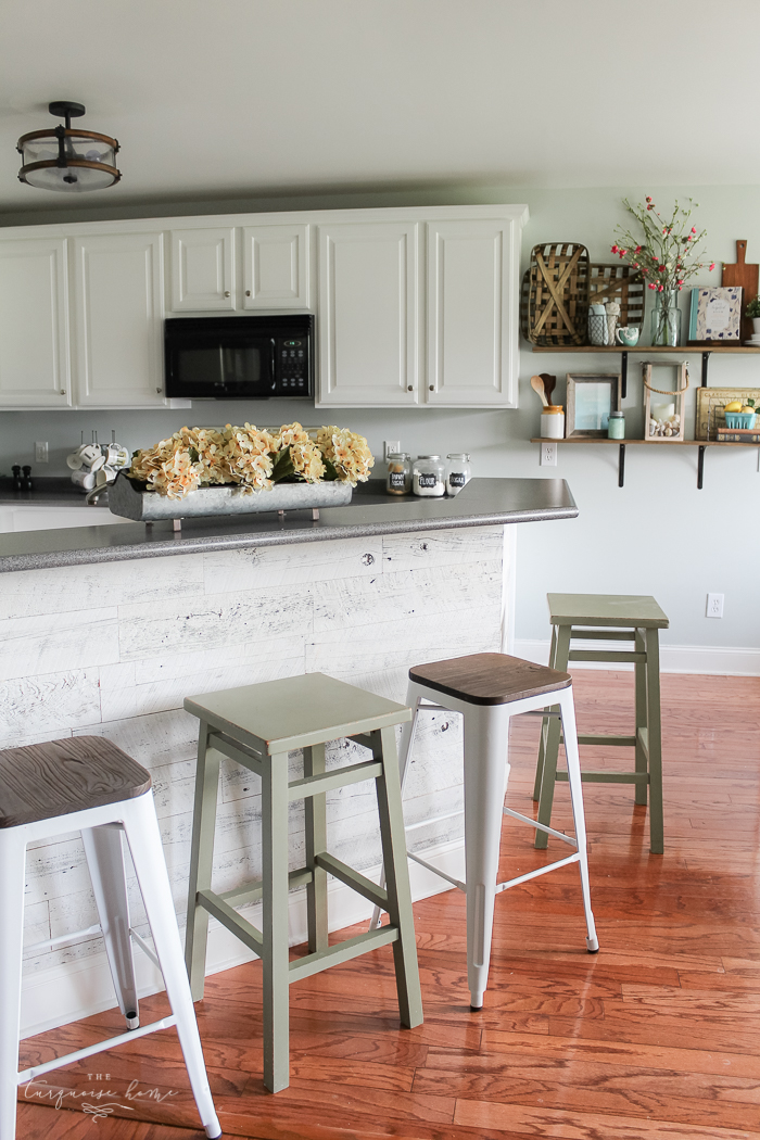 rustic farmhouse bar stools with back