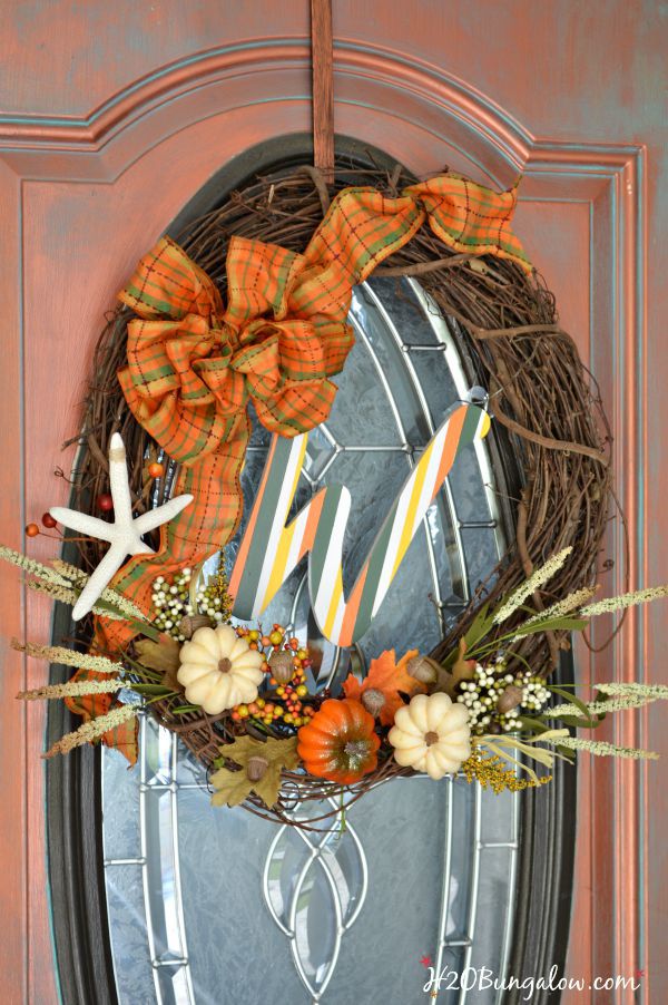 DIY Coastal Fall Wreath