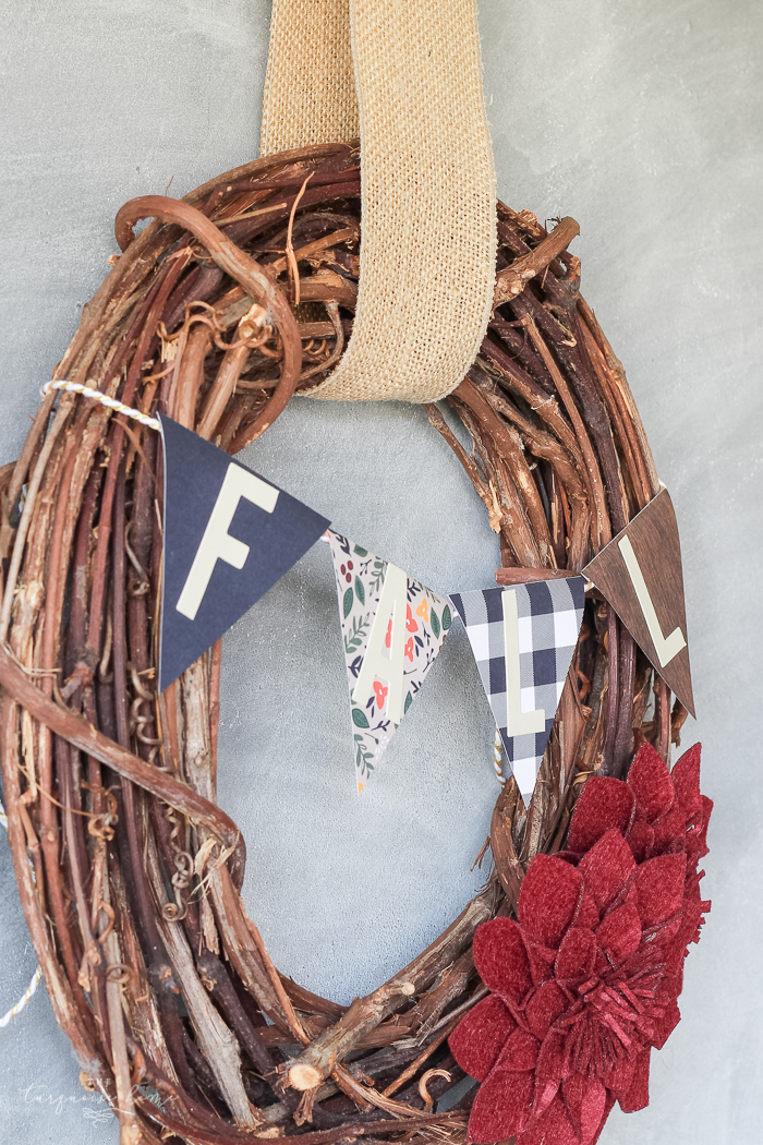 Simple project alert!! DIY Target Dollar Spot Fall Wreath