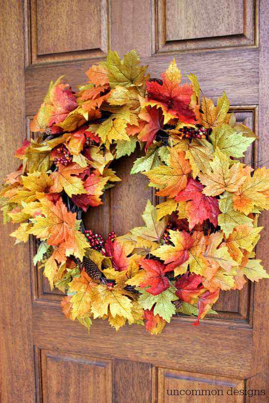 10-minute DIY Fall Wreath