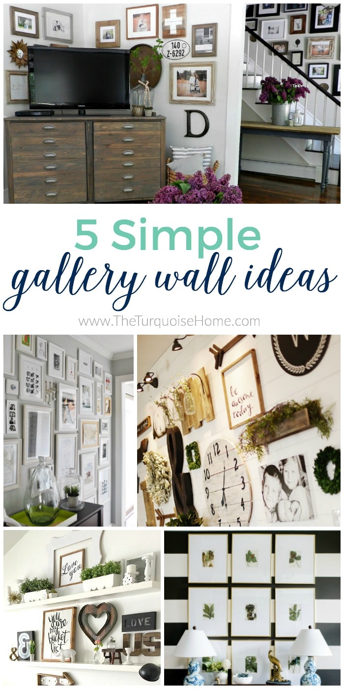 Give your blank wall a big dose of personality with these 5 Simple Gallery Wall Ideas!