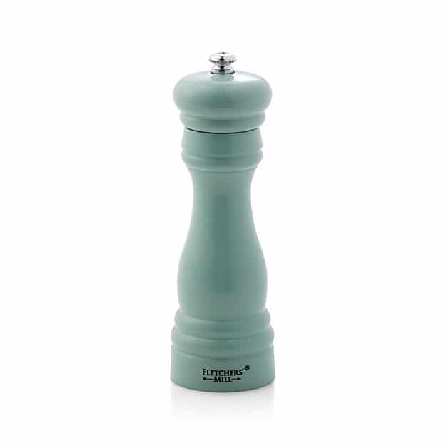 Seafoam Green Wood Pepper Mill in the prettiest turquoise color! | Top 15 Kitchen Gifts for the Turquoise Lover