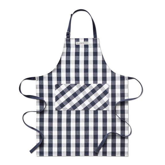 Navy Gingham Apron | Gift Ideas for the Cook