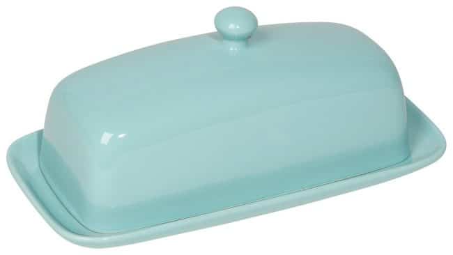 The cutest turquoise butter dish ever!! | Top 15 Kitchen Gifts for the Turquoise Lover