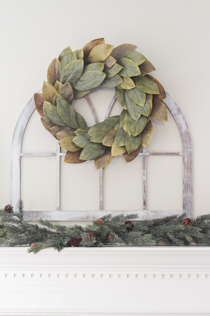 LOVE this look for less! Fixer Upper-style DIY Cathedral Window Frame