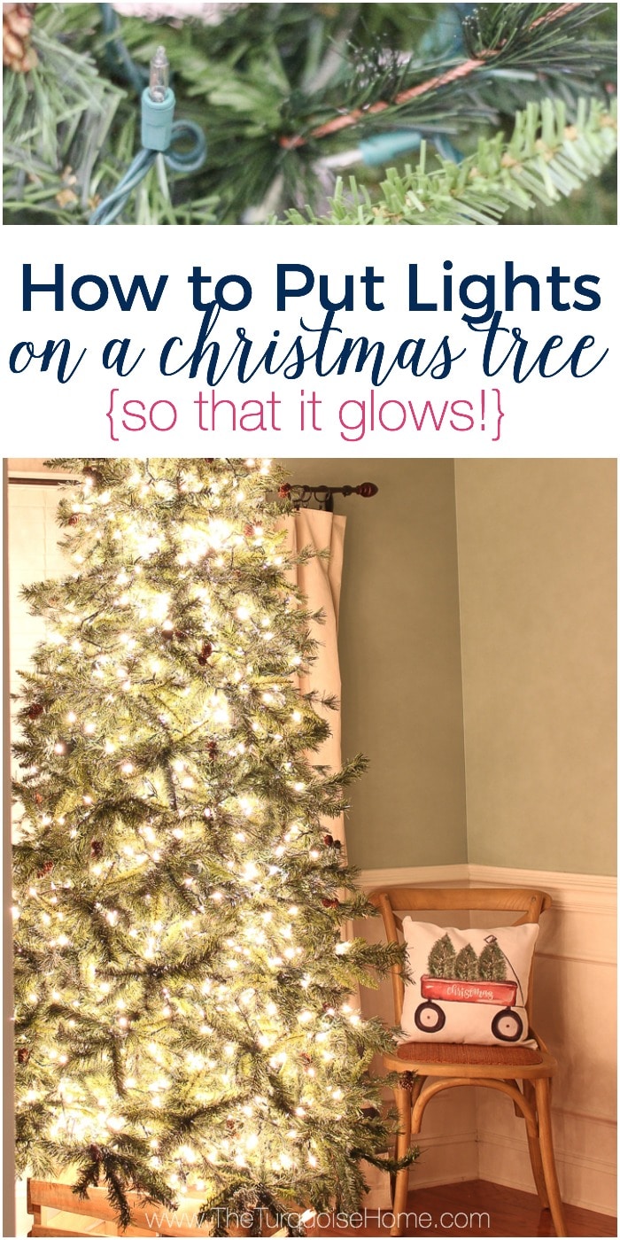 How to Put Lights on a Christmas Tree (so it glows!)