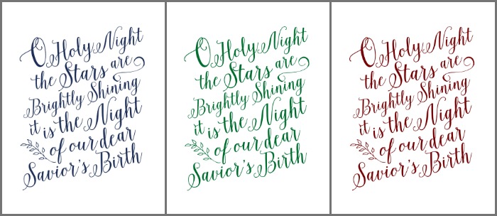 I love this hymn of faith to celebrate Christmas! It points us back to the true Reason for the Season | O Holy Night Free Printable