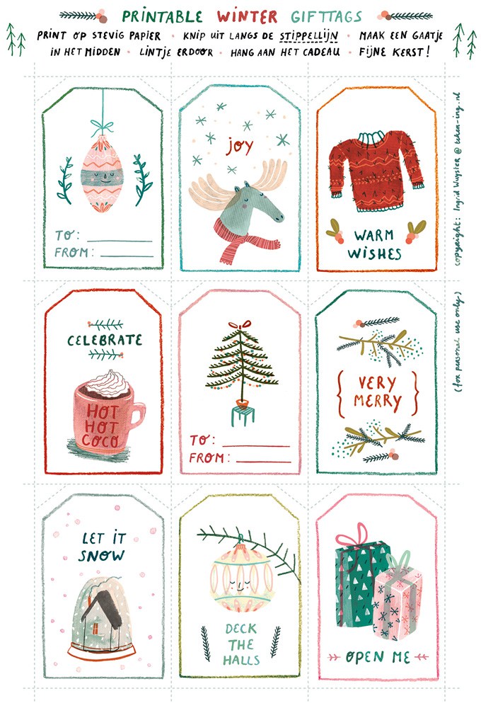 fun free printable gift tags the turquoise home