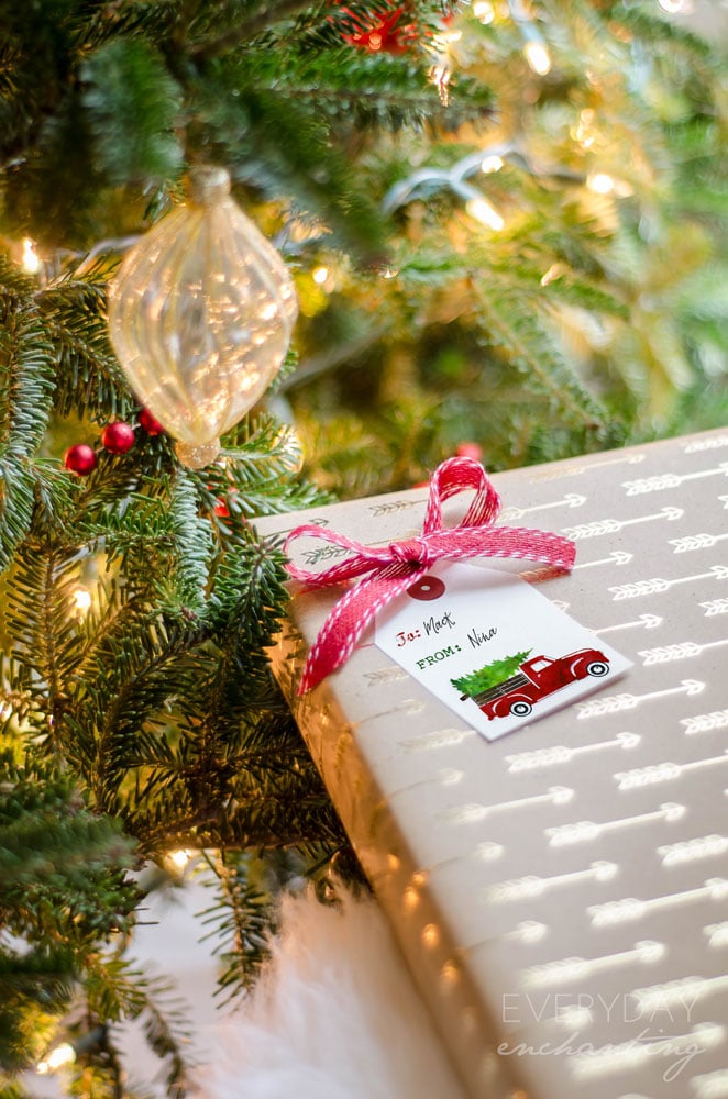 Free printable Christmas gift tags!
