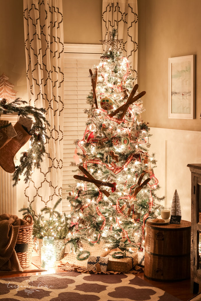 The glow from the Christmas tree sure does set the mood for cozy nights and joyful hearts.