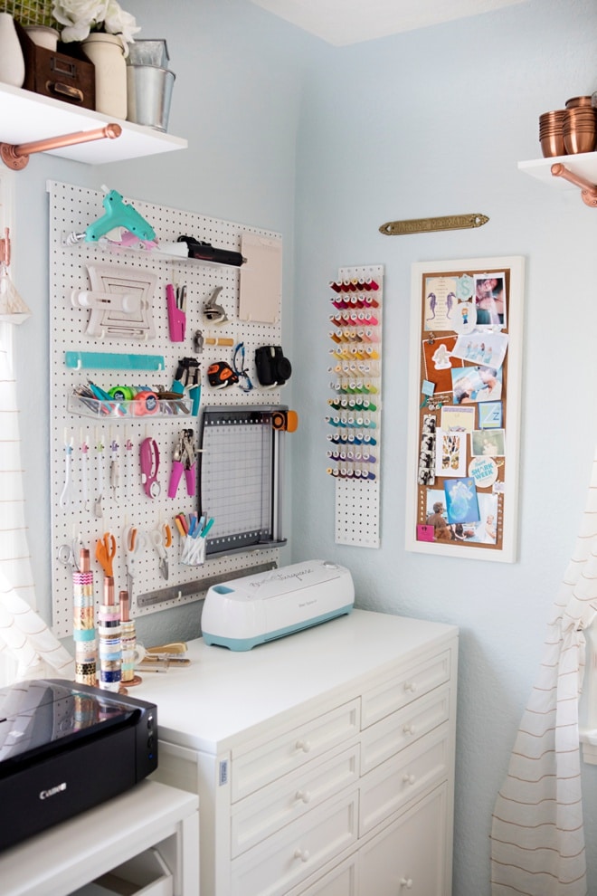 Top 10 Colorful and Organized Craft Room Ideas | The Turquoise Home