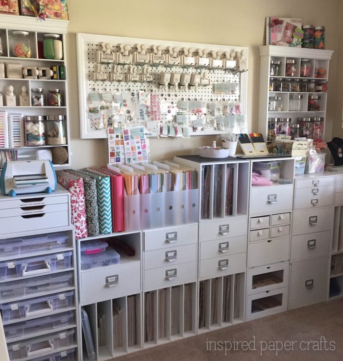 Craft Room Organization Inspiration from Inspired Paper Crafts