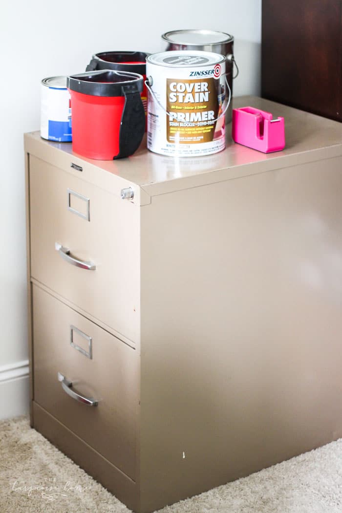 The old cabinet got to go! How to Eliminate Paper Clutter for Good! | 30 days to Less of a Hot Mess