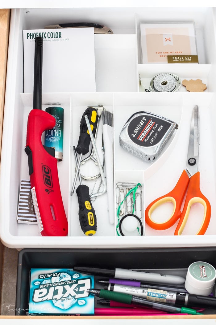 Organize Your Junk Drawer (Day 18): 30 Day organization Challenge -  Delightfully Designed