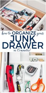 How to Organize your Junk Drawer in 15 Minutes! - The Turquoise Home