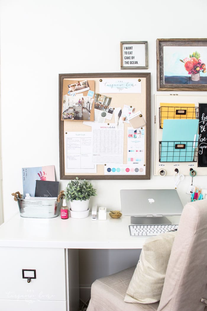 My favorite desk from Ballard Designs... Love the double use of the space as desk and storage!