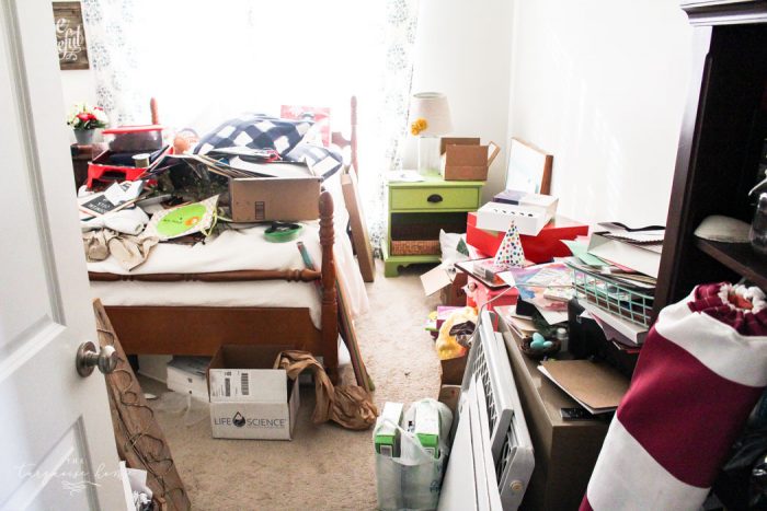 messy bedroom
